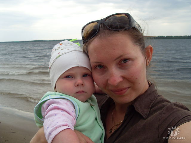 Саша Бусыгина со своей дочкой Машей